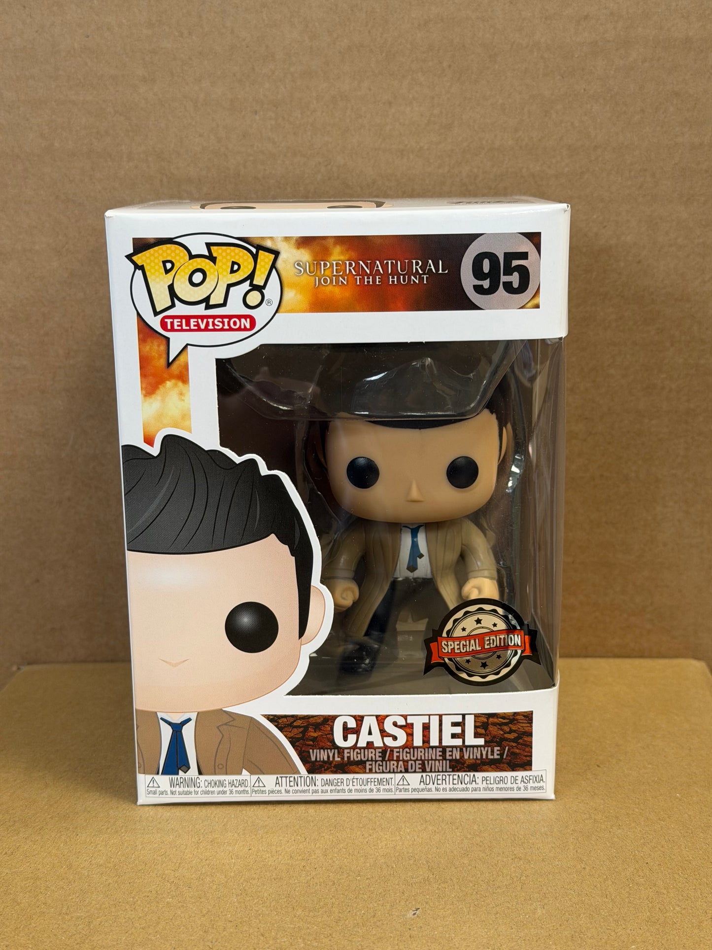 Funko Pop! Television Supernatural Castiel #95 ERROR Sticker