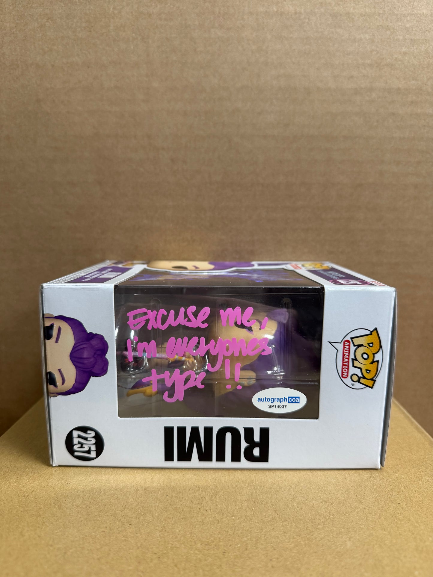 Funko Pop! Animation Kpop Demon Hunters Rumi Signed Arden Cho #2257