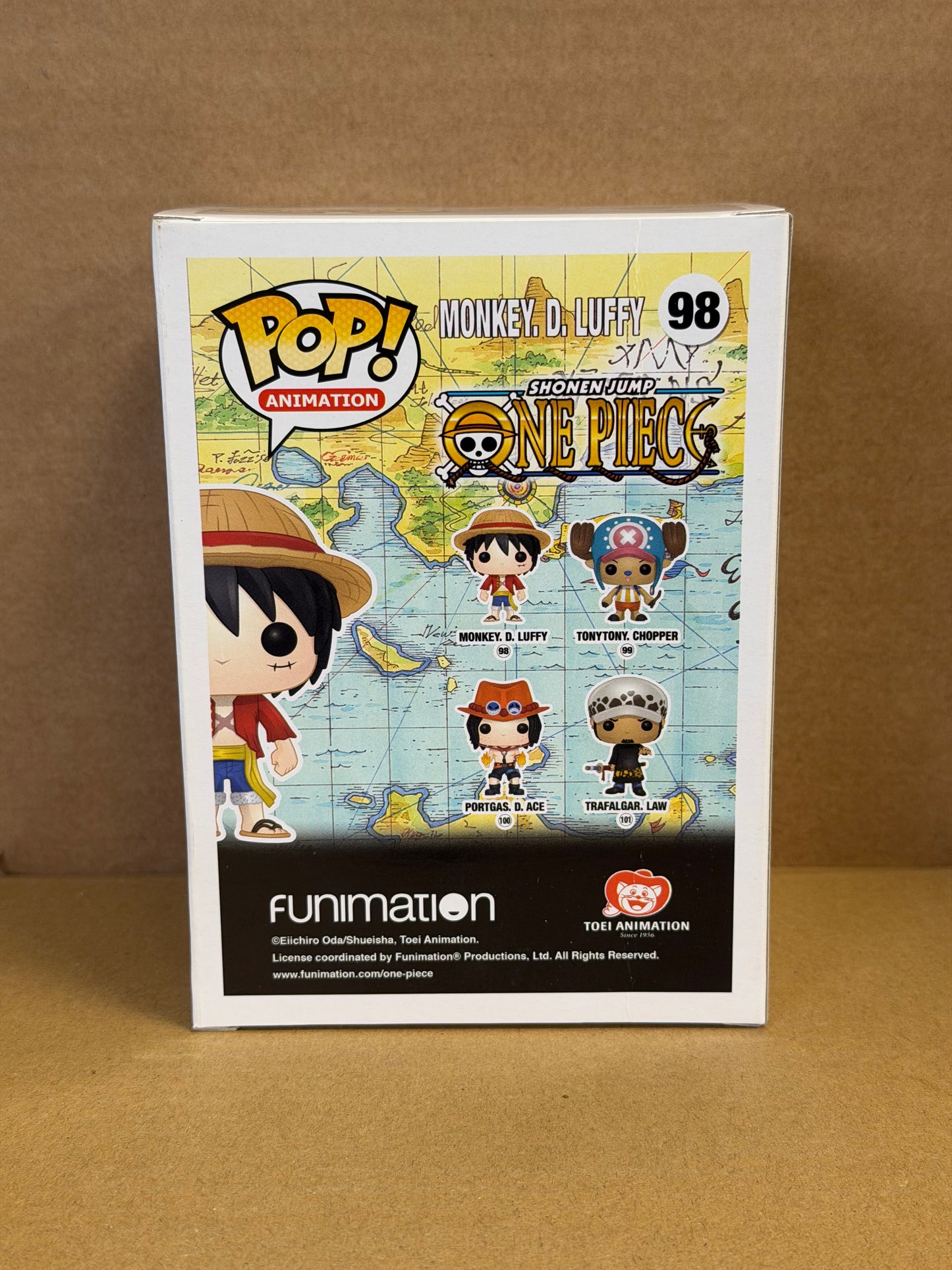 Funko Pop! Anime One Piece Monkey D Luffy OG JJL160309 #98 Free Magnetic Stack
