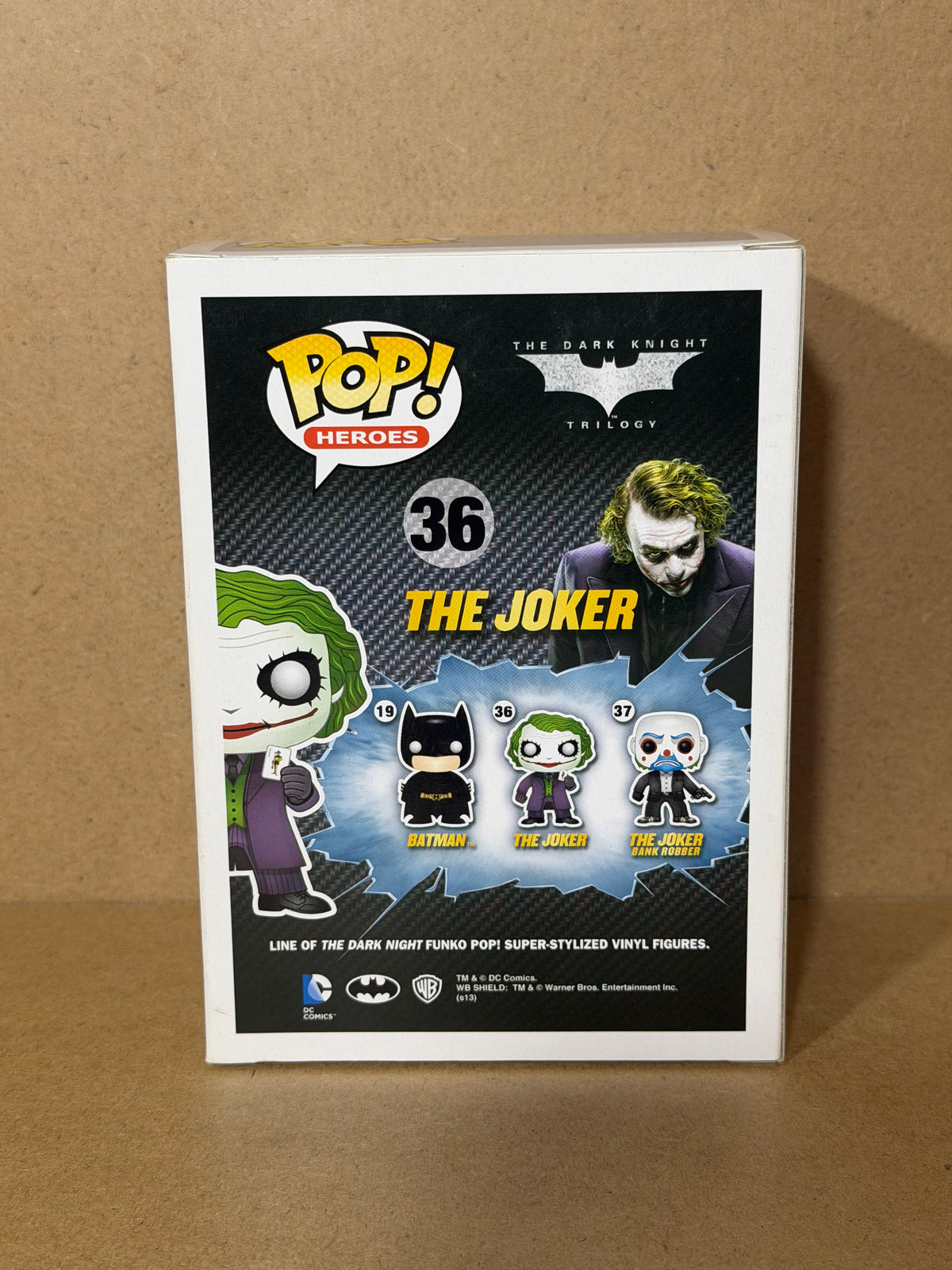 Funko Pop! DC! The Dark Knight The Joker Signed Director Christopher Nolan COA #36