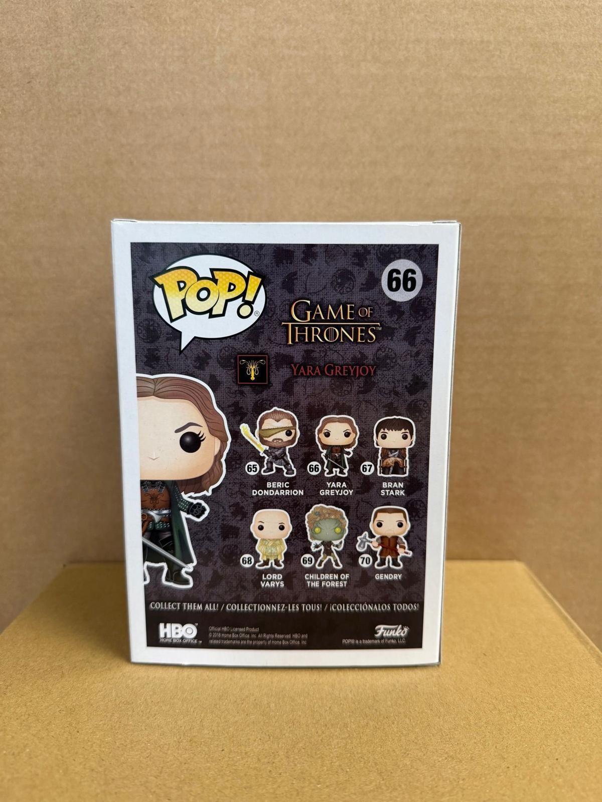 Funko Pop! Television Game of Thrones Yara Greyjoy #66 Signed By Gemma Whelan Vinyl Figure