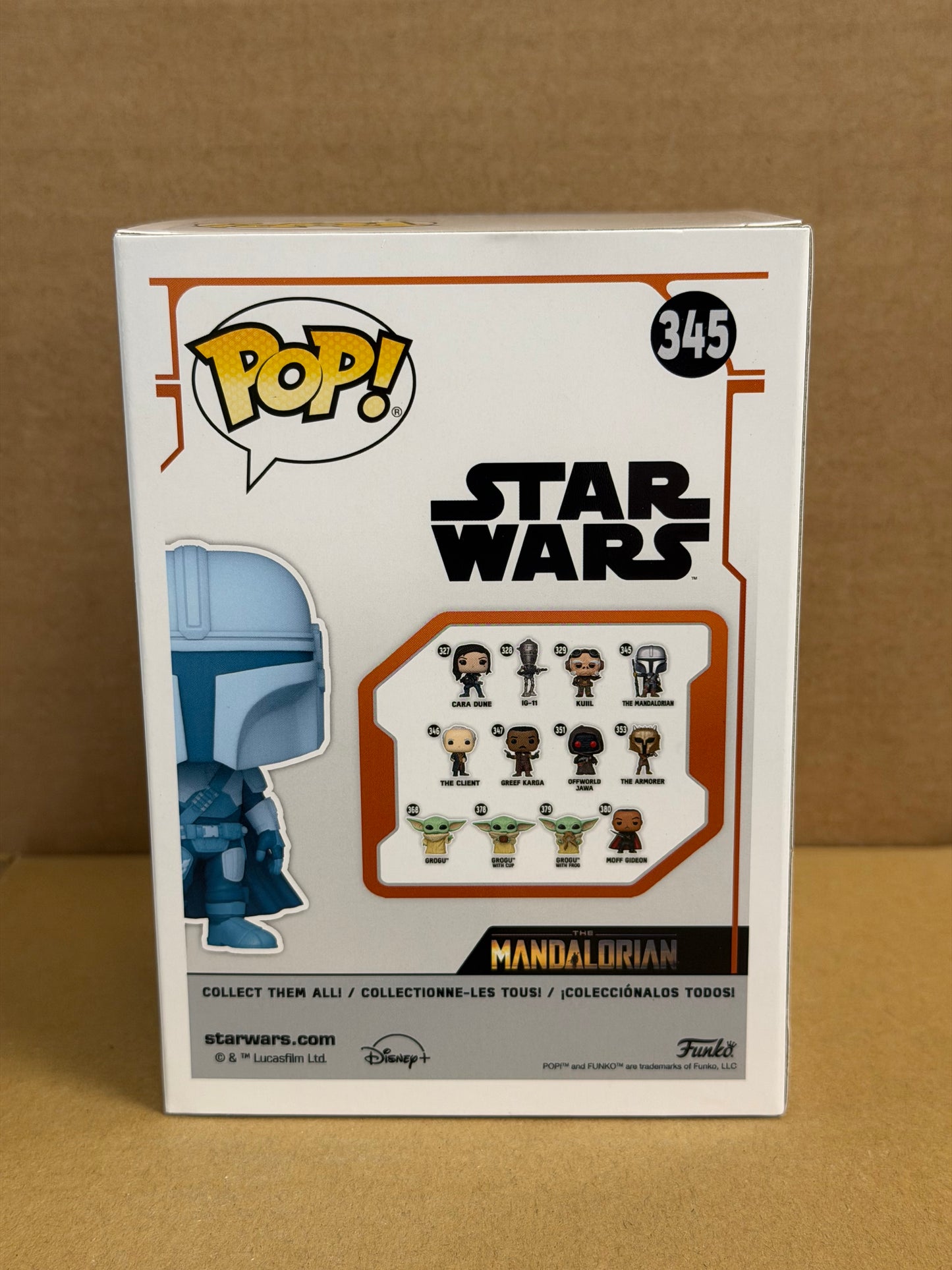 Funko Pop! Star Wars The Mandalorian Signed Aidan Bertola COA #345