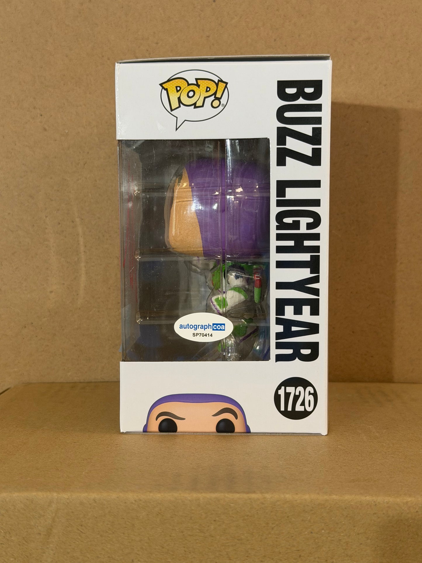 Funko Pop! Disney Toy Story 5 Buzz Lightyear Signed Tim Allen COA #1726