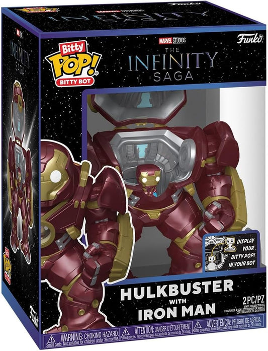 Funko Pop! Bitty Pop Bitty Bot Marvel Infinity Saga Hulkbuster With Iron Man