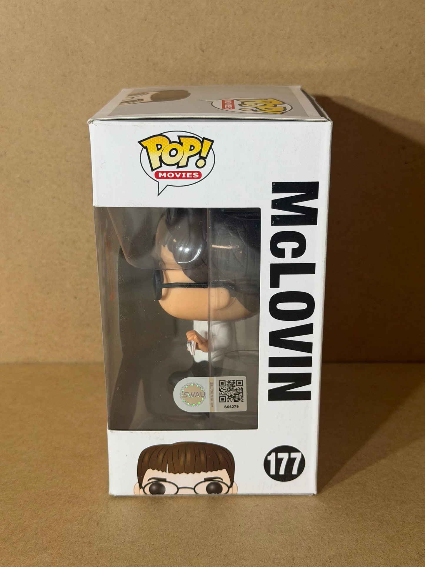 Funko Pop! Movies Superbad McLovin Signed Christopher Mintz Plasse COA #177