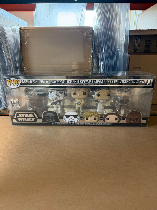 Funko Pop! Star Wars 2022 Galactic Convention 5 Pack + Free Protector