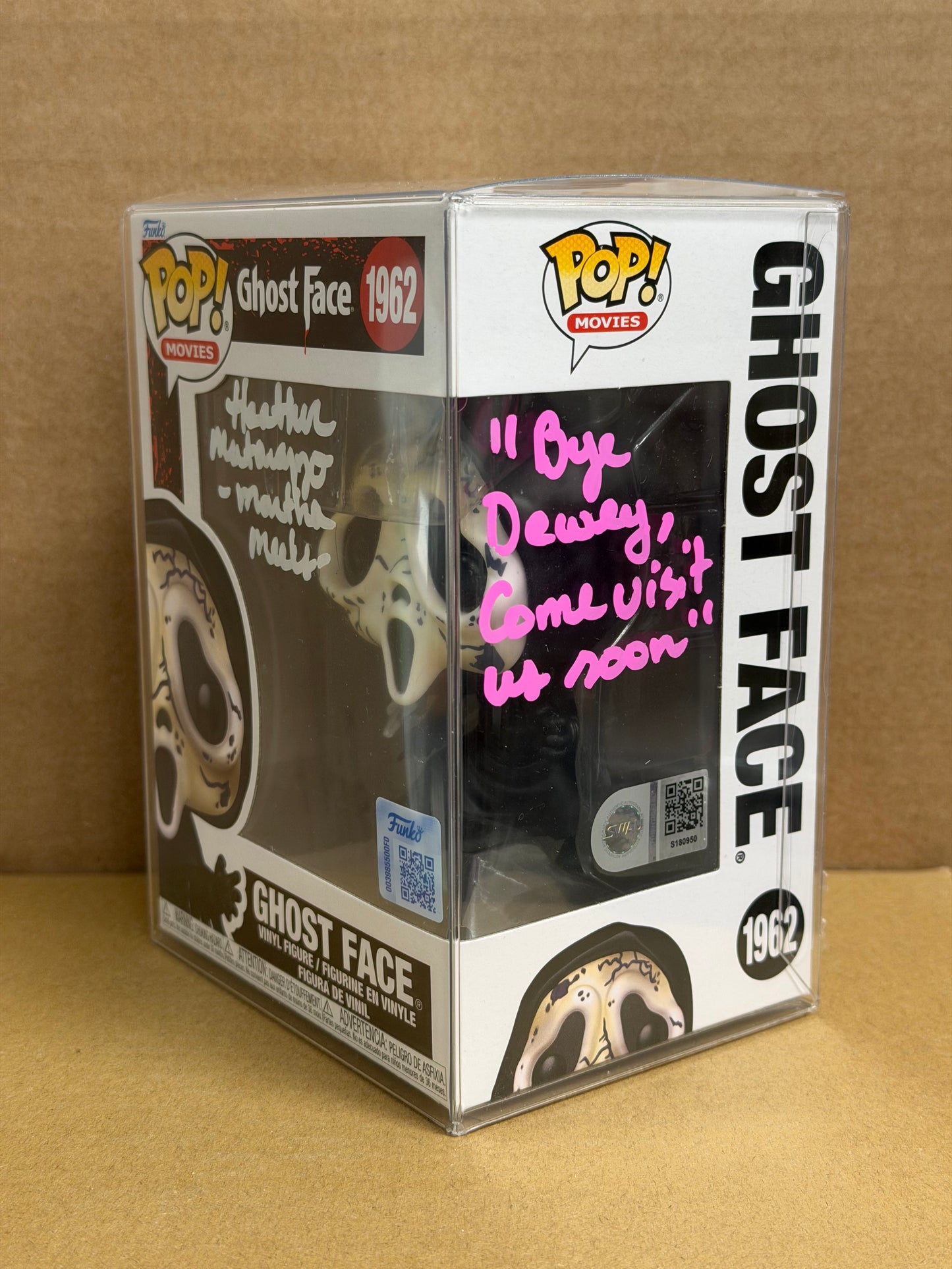 Funko Pop! Movies Scream Ghost Face Signed Heather Mattarazo ‘Martha Meeks’ COA #1962