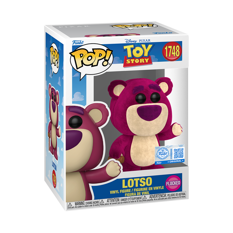Funko Pop! Disney Toy Story 5 Lotso Flocked #1648 Exclusive Free Protector