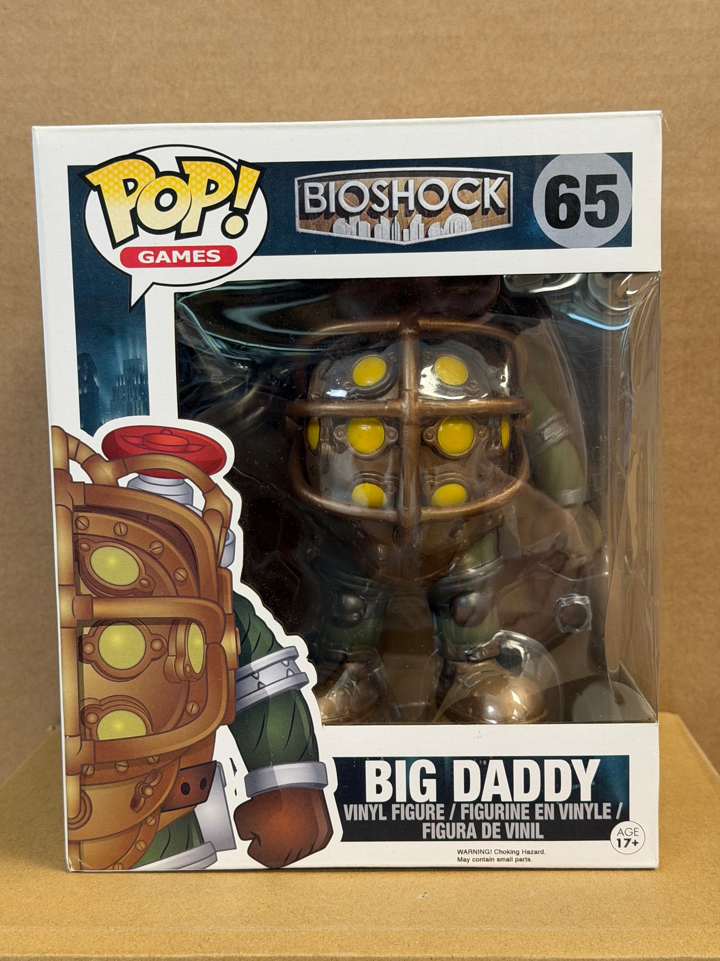 Funko Pop! Games Bioshock Big Daddy #65 Free Protector