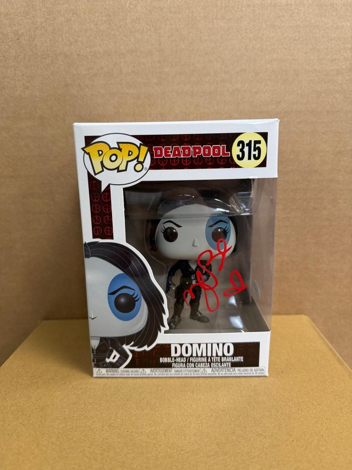 Funko Pop! Marvel Domino #315 Signed By Zazie Beetz