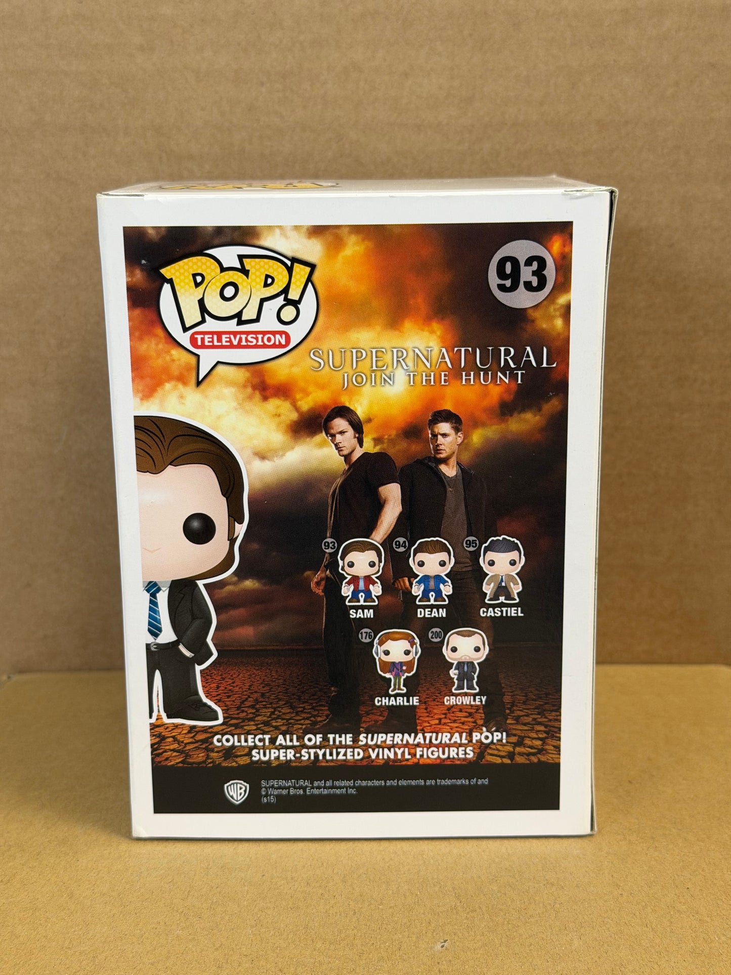 Funko Pop! Television Supernatural Sam #93 FBI Agent Hot Topic Exclusive