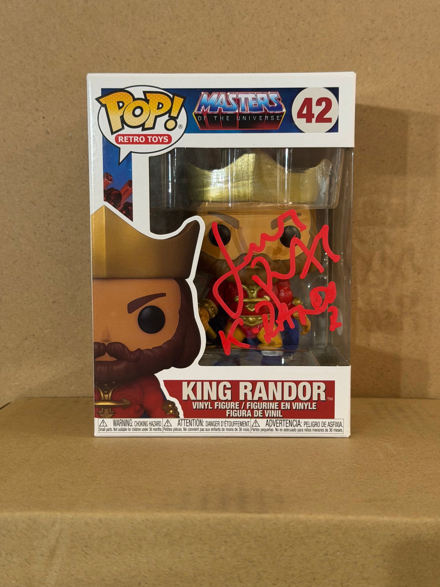 Funko Pop! Movies Masters Of The Universe King Randor Signed James Purefoy COA #42