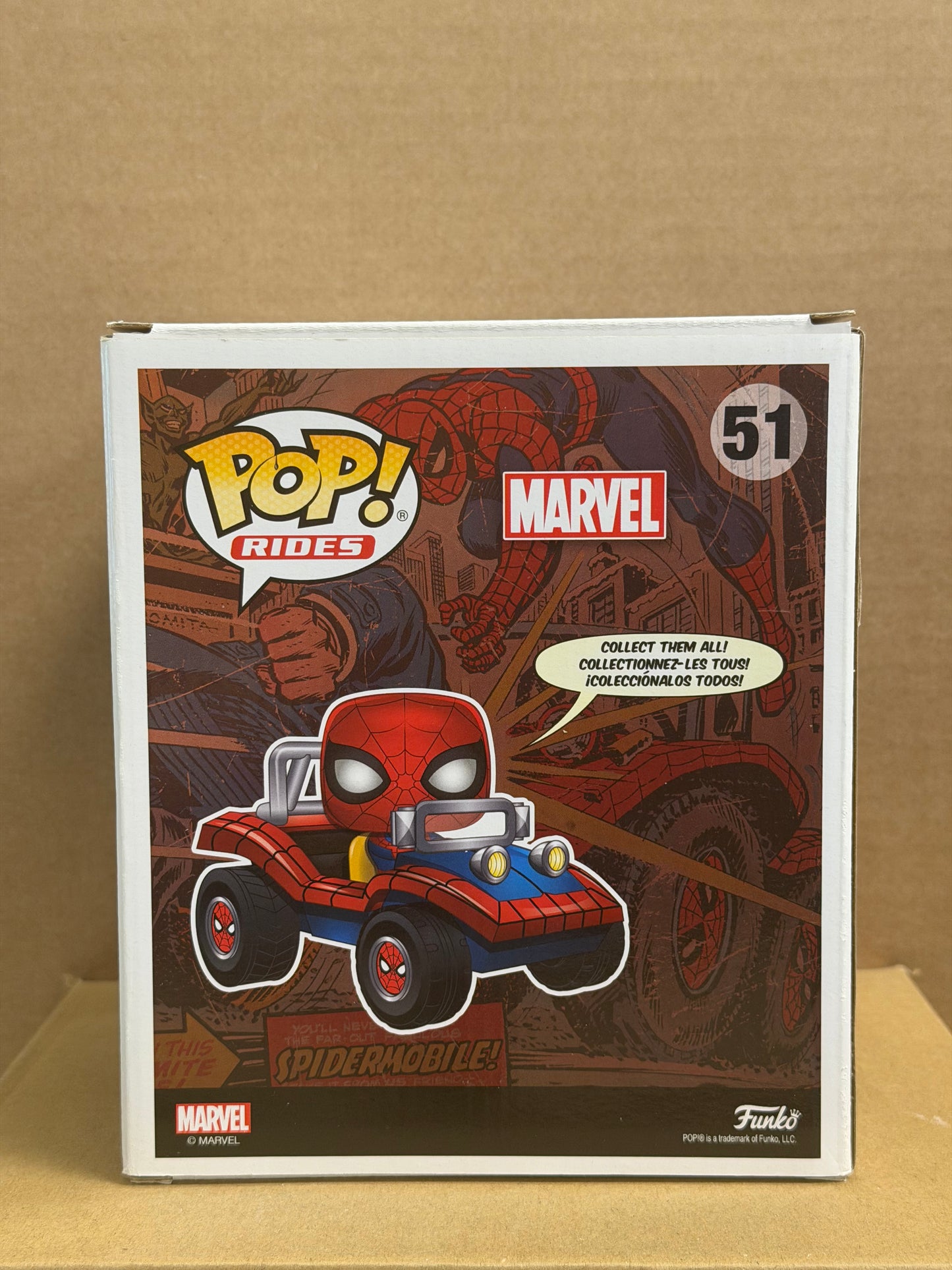 Funko Pop! Rides Marvel Spider-Man With Spider Mobile #51