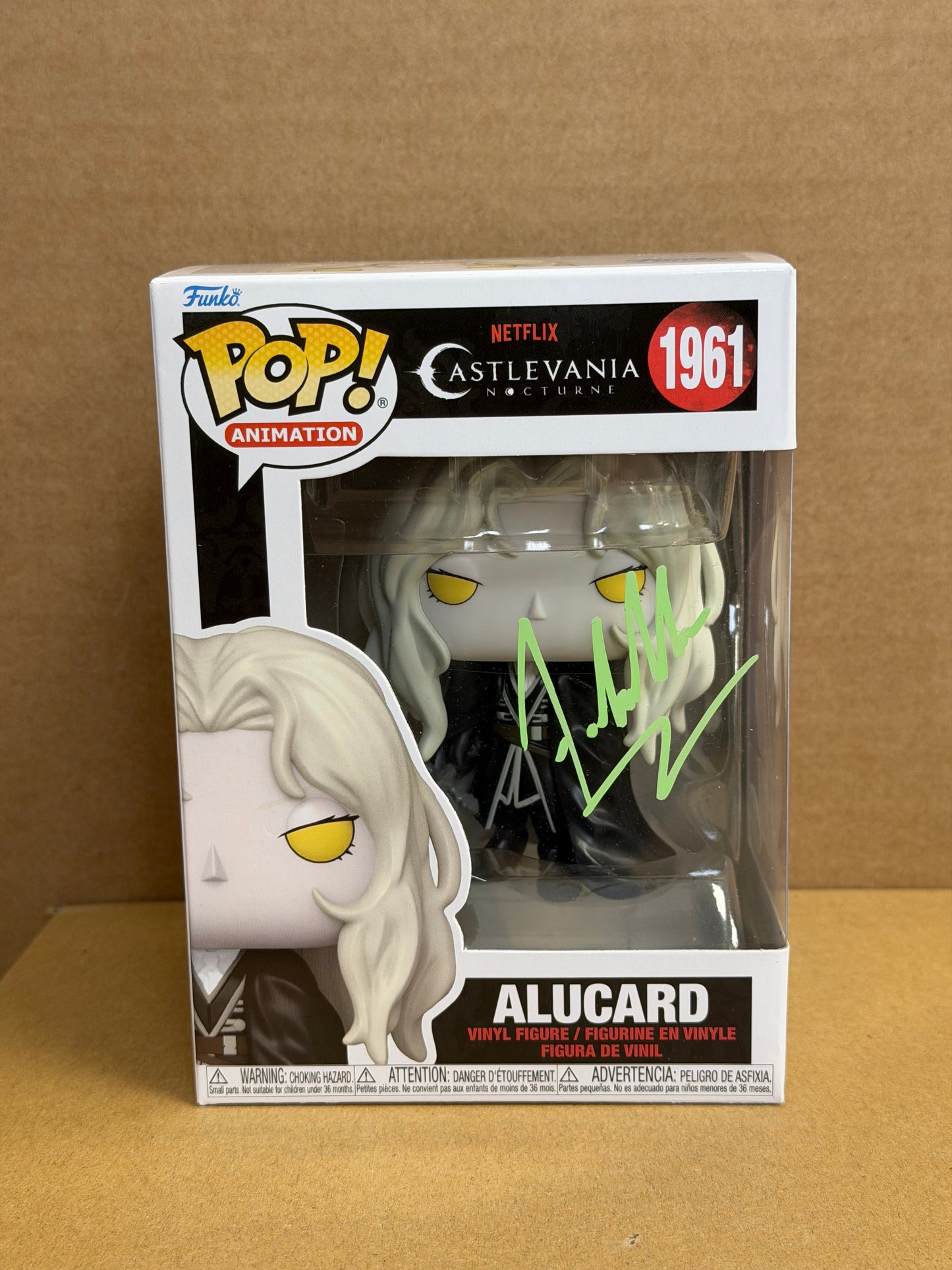 Funko Pop! Anime Castlevania Alucard Signed James Callis COA #1961 WS