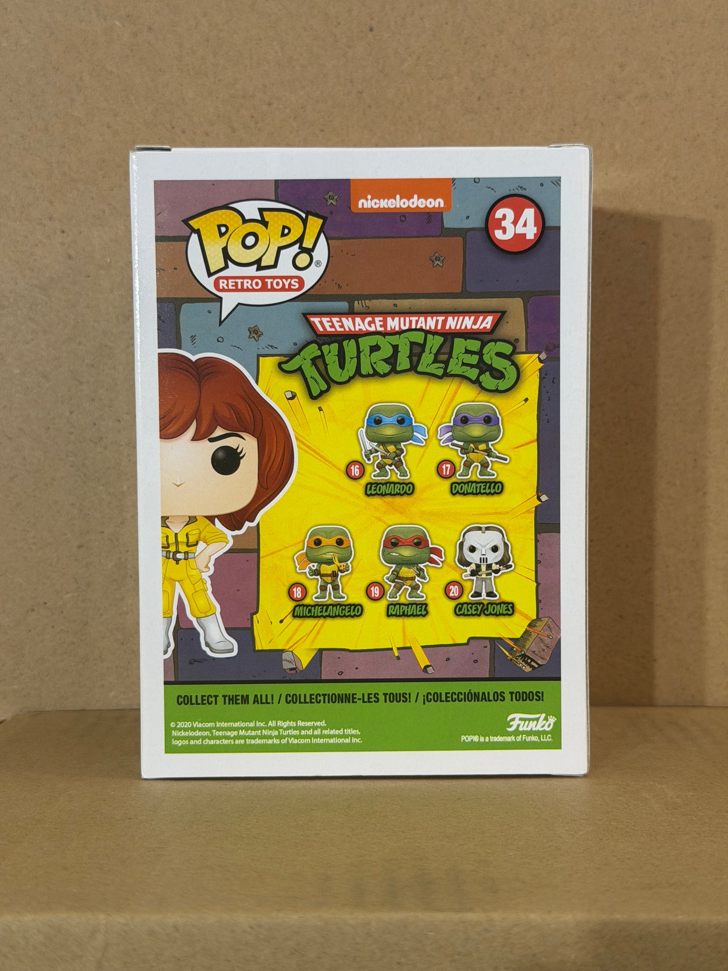 Funko Pop! Animation April O’Neil Signed Renae Jacob’s COA #34