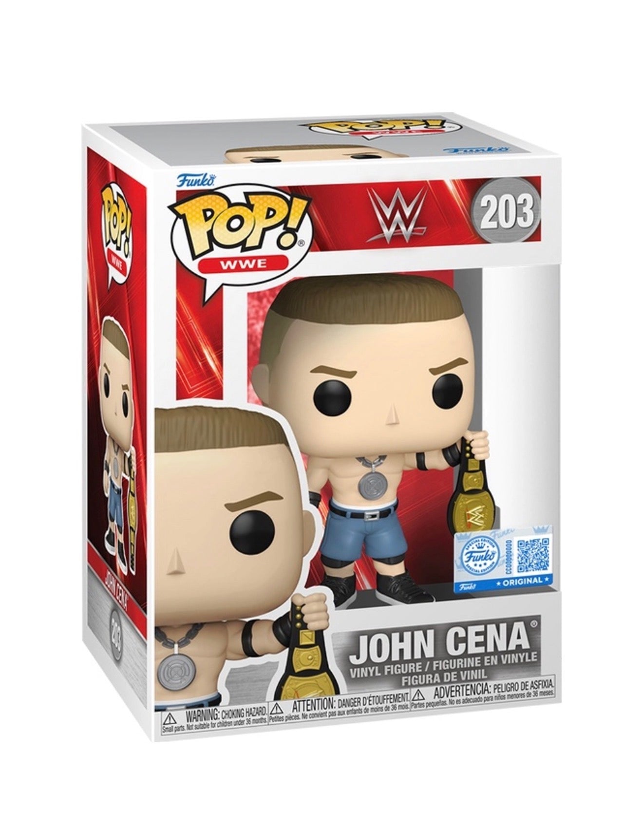 Funko Pop! WWE John Cena With Spinner Belt #203 Exclusive