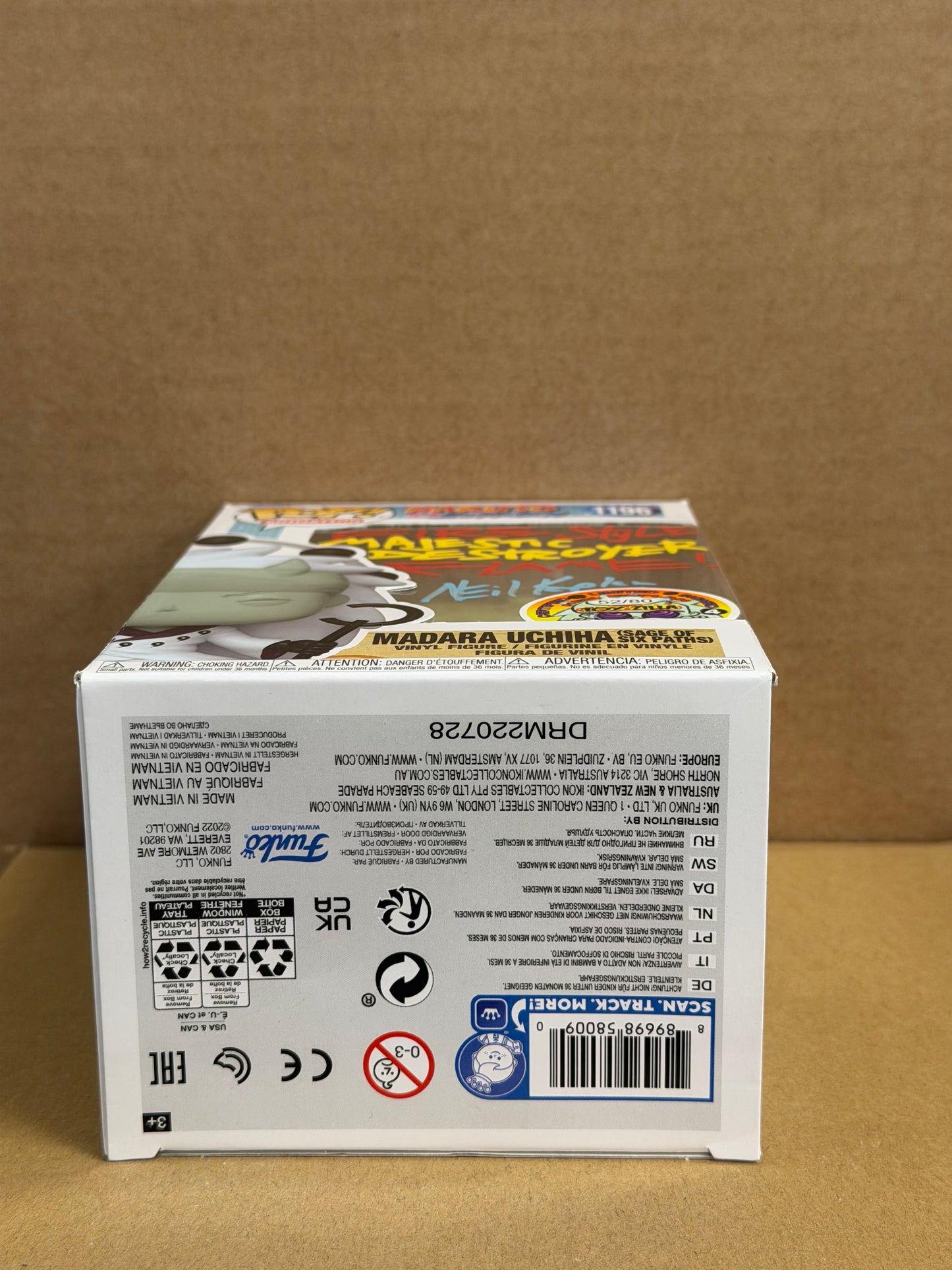 Funko Pop! Anime Naruto Shippiden Madara Uchiha Signed Neil Kaplan COA #1196