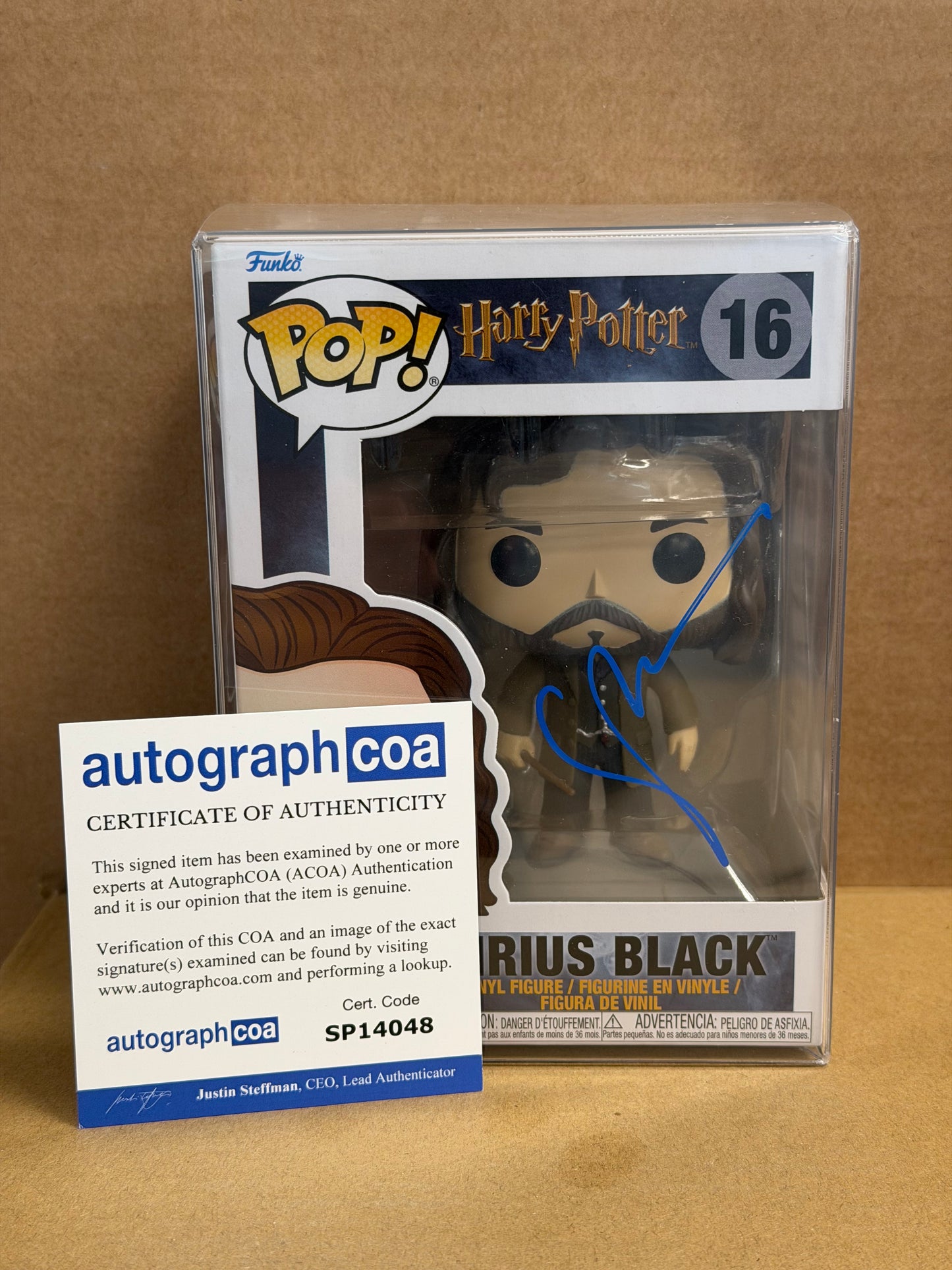 Funko Pop! Harry Potter Sirius Black Signed Gary Oldman #16