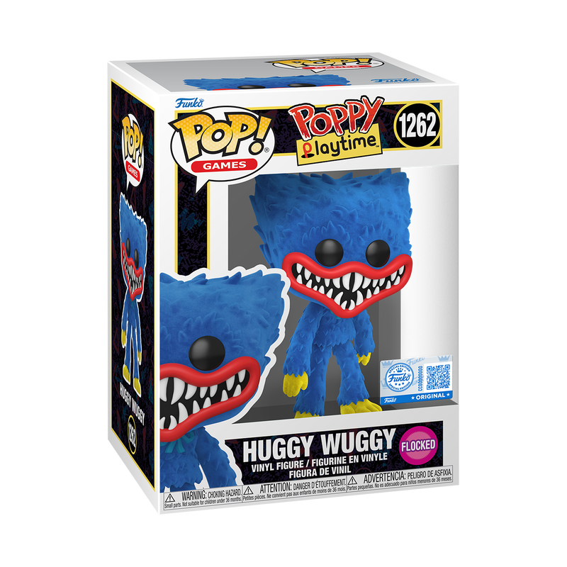 Funko Pop! Games Poppy Playtime Huggy Wuggy #1262 Flocked Exclusive