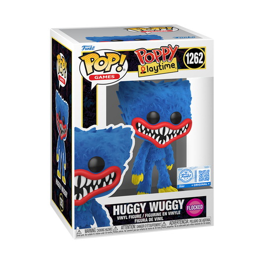 Funko Pop! Games Poppy Playtime Huggy Wuggy #1262 Flocked Exclusive