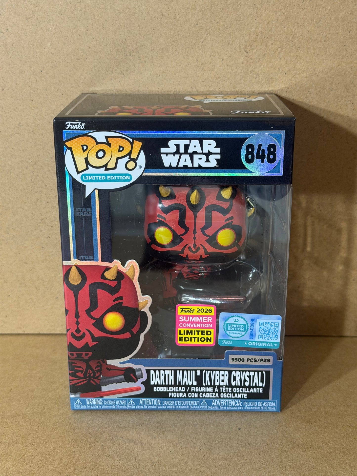Funko Pop! Star Wars Darth Maul (Kyber Crystal) 9500pcs #848 SDCC Exclusive