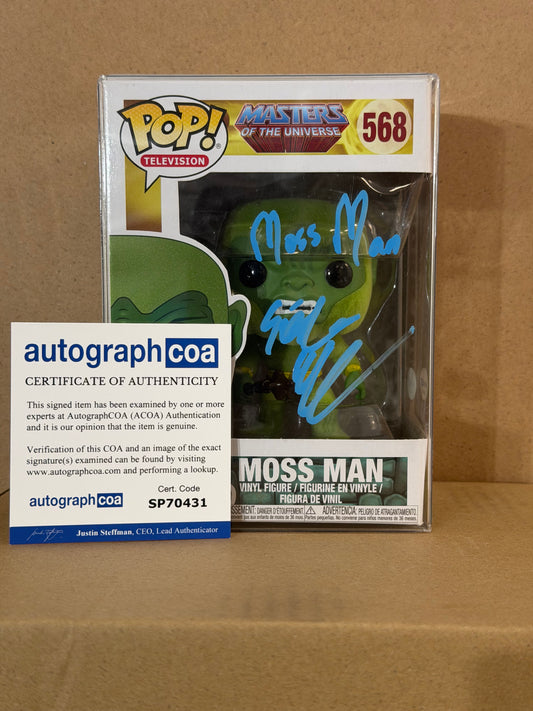 Funko Pop! Movies Masters Of The Universe Moss Man Signed Stephen Adentan COA #568