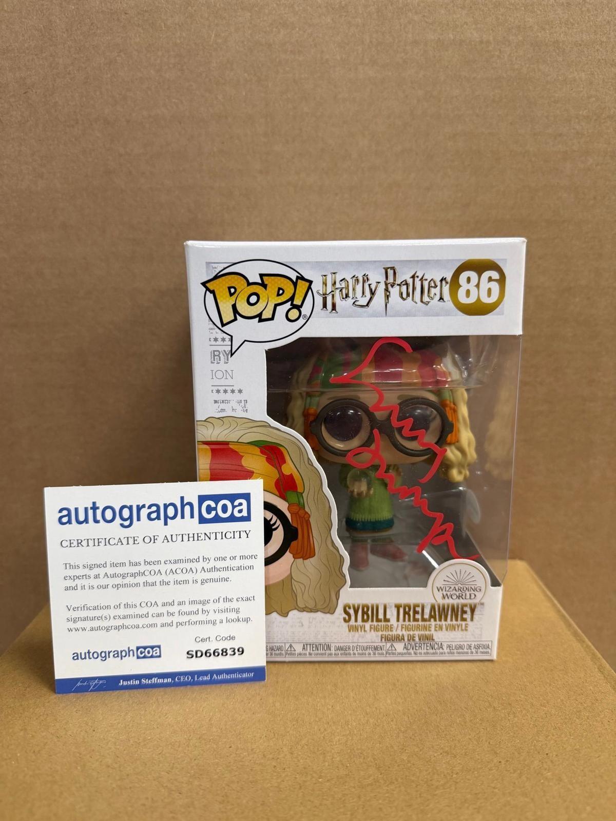 Funko Pop! Harry Potter Sybill Trelawney Signed Emma Thompson ACOA WS