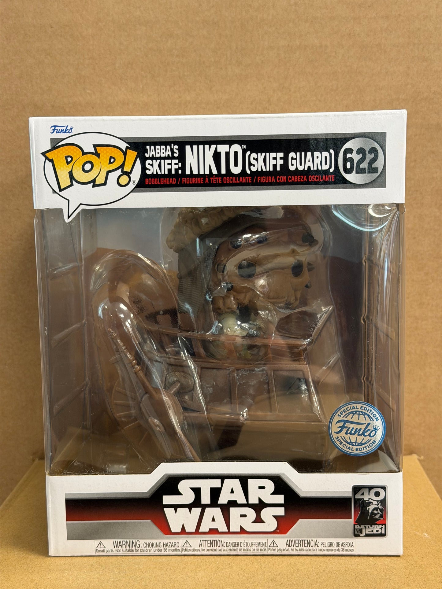 Funko Pop! Star Wars Jabba’s Skiff: Nikto (Skiff Guard) #622 Special Edition + Protector