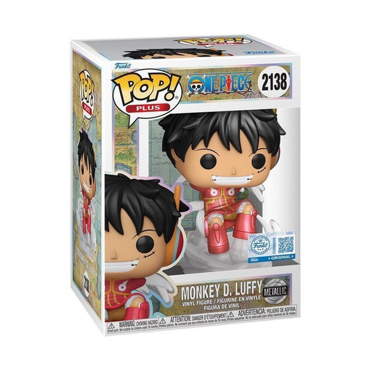 Funko Pop! Anime Plus Monkey D. Luffy Metallic Vinyl Figure #2138