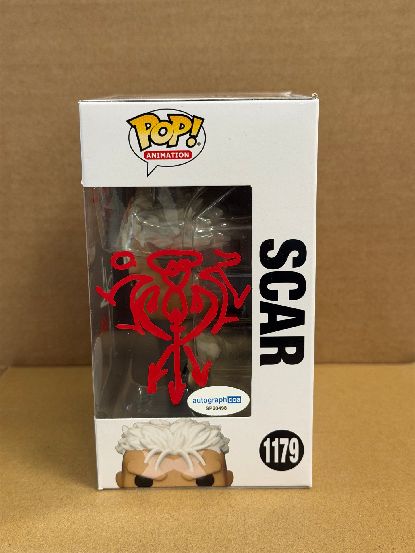 Funko Pop! Anime Full Metal Alchemist Scar Signed Dameon Clarke COA #1179