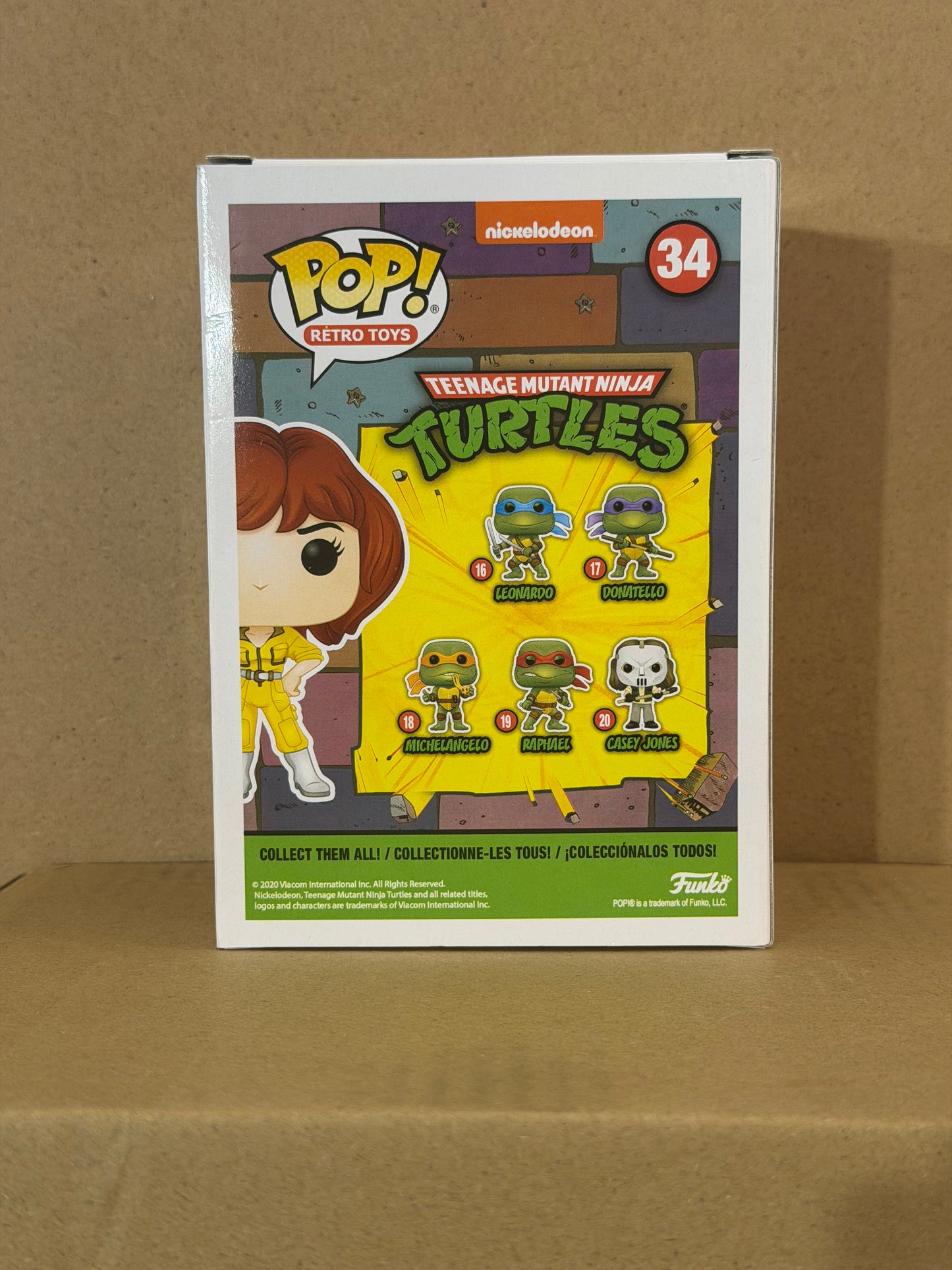 Funko Pop! Animation Teenage Mutant Ninja Turtles April O’Neil Signed Renae Jacob’s COA #34
