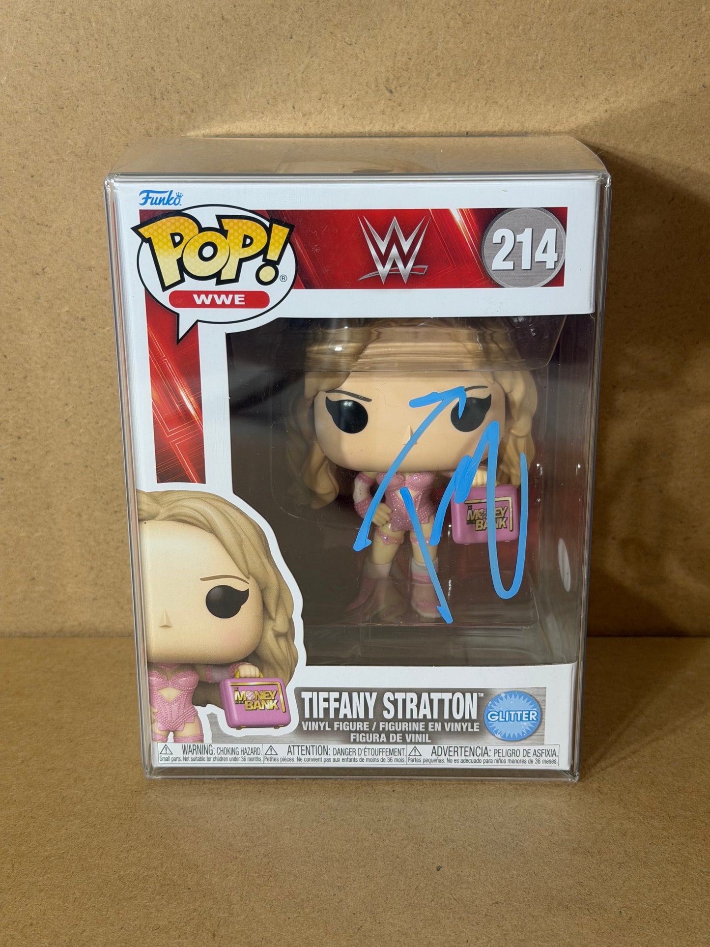 Funko Pop! WWE Tiffany Stratton Signed COA #214 Free Protector