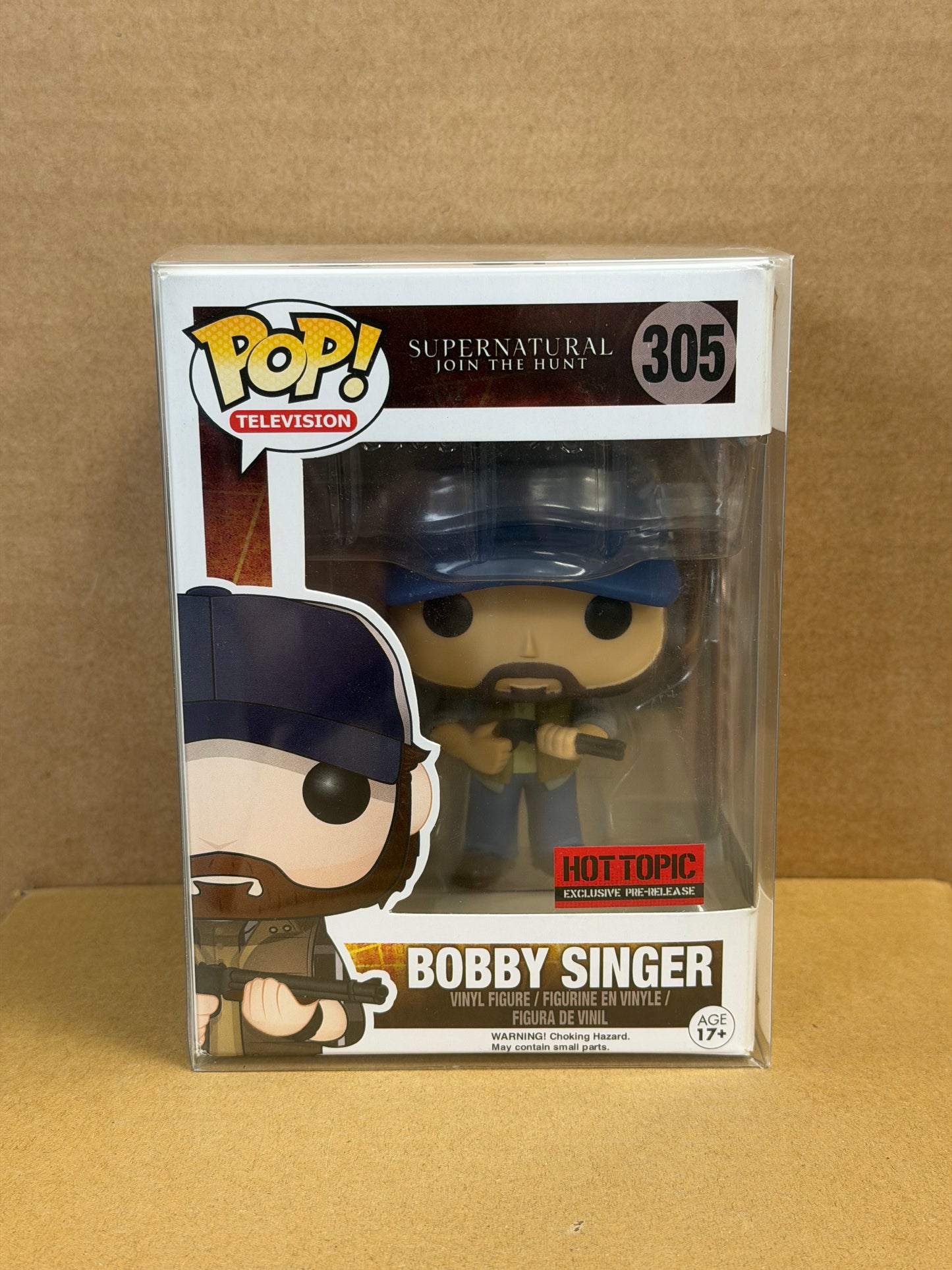 Funko Pop! Television Supernatural Bobby Singer #305 Hot Topic Exclusive