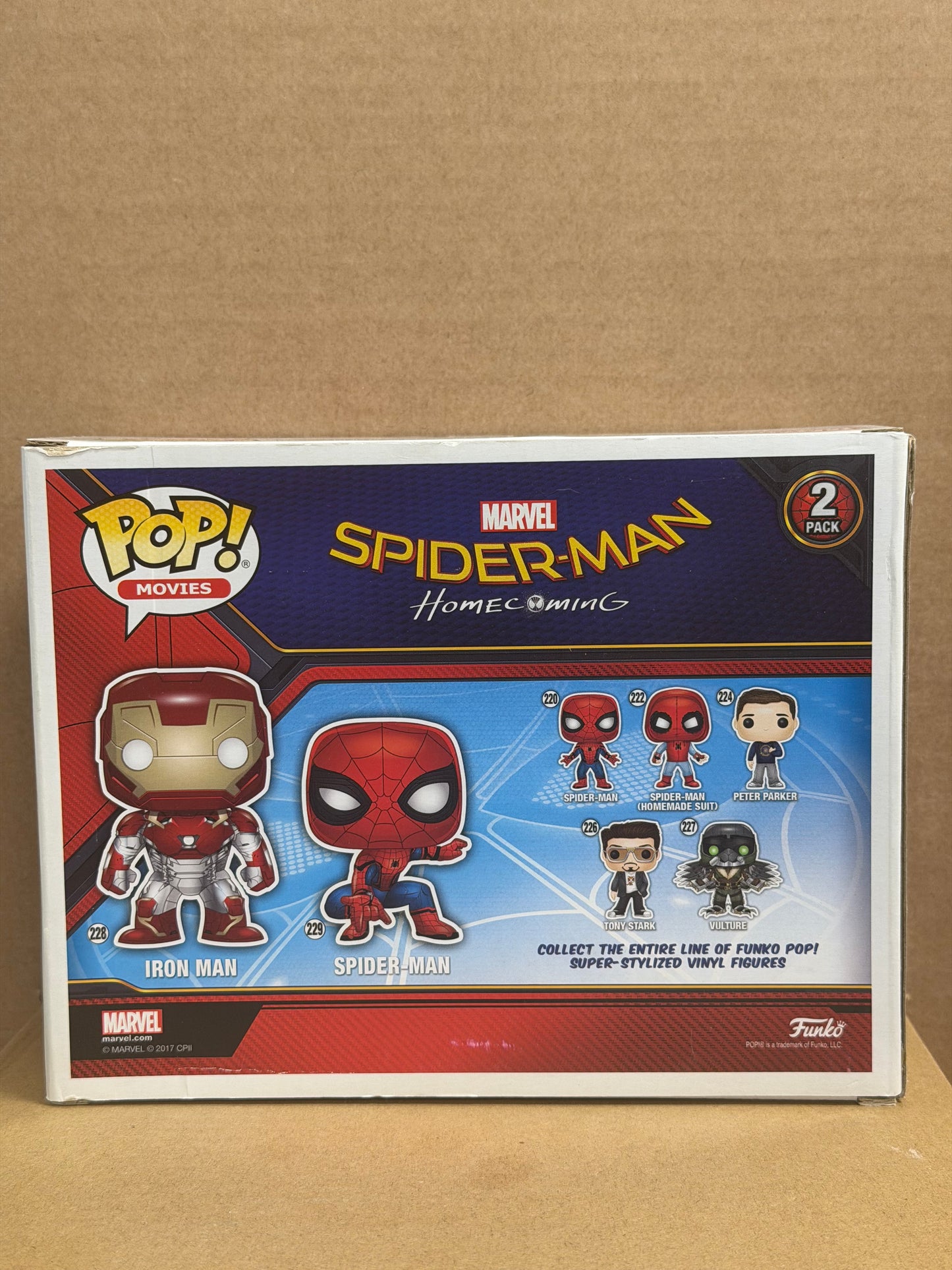 Funko Pop! Marvel Iron Man / Spider-Man 2 Pack Target Exclusive Slight Fading