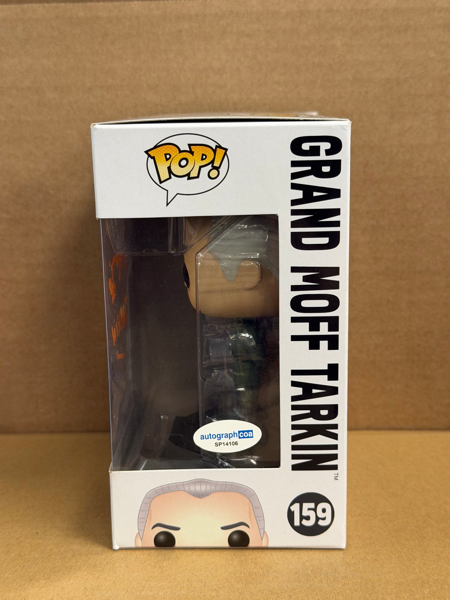 Funko Pop! Star Wars Grand Moff Tarkin Signed Guy Henry COA #159 ‘Tarkin’