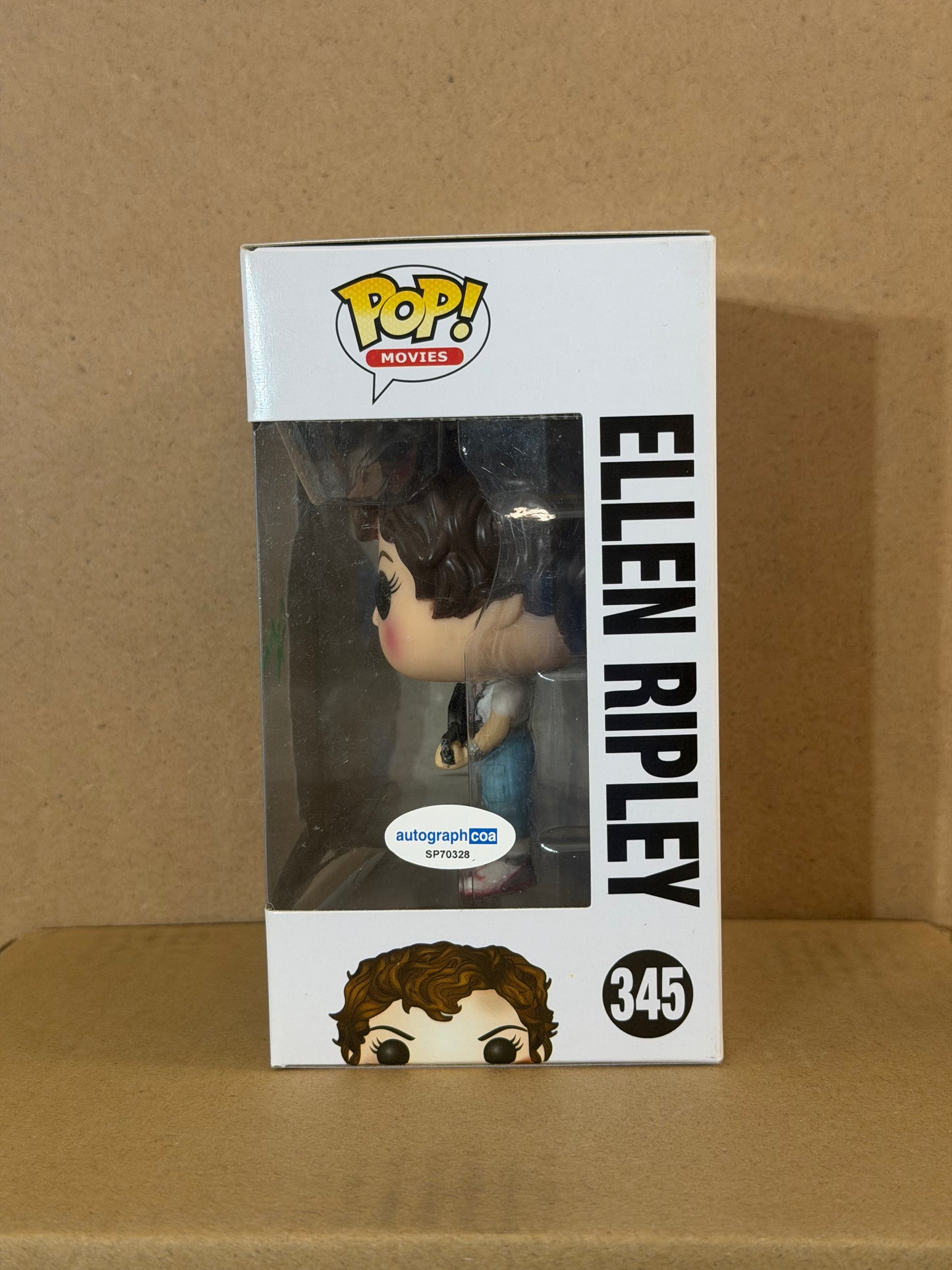 Funko Pop! Movies Aliens Ellen Ripley Signed Sigourney Weaver COA #345