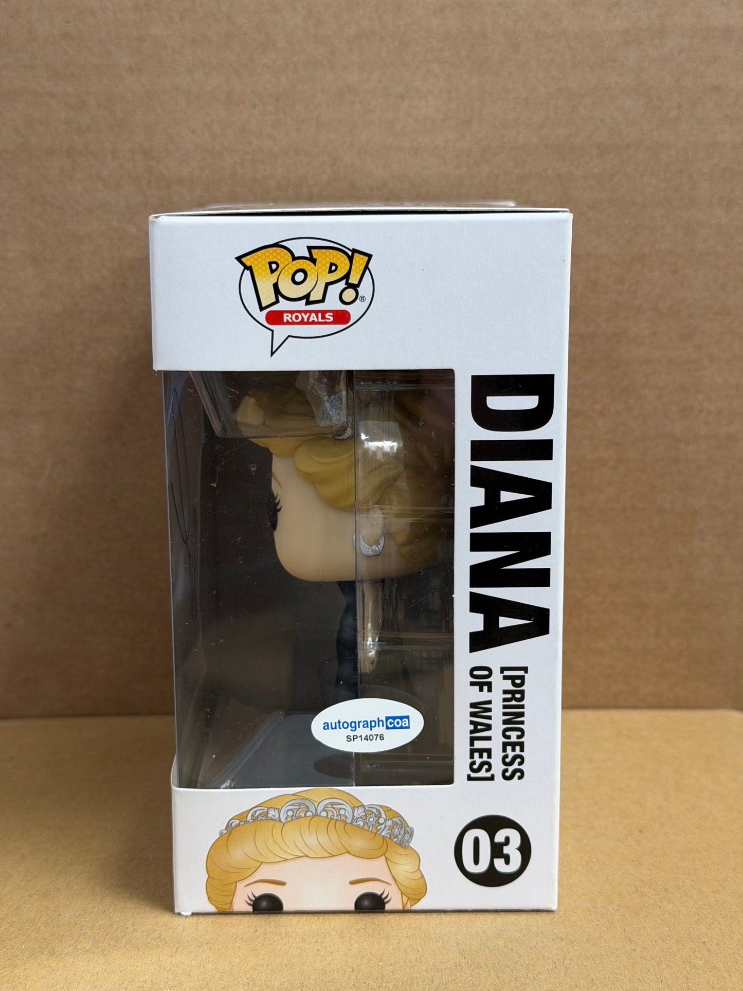 Funko Pop! Television The Crown Royals Princess Diana Signed Emma Corrin COA #03 WS