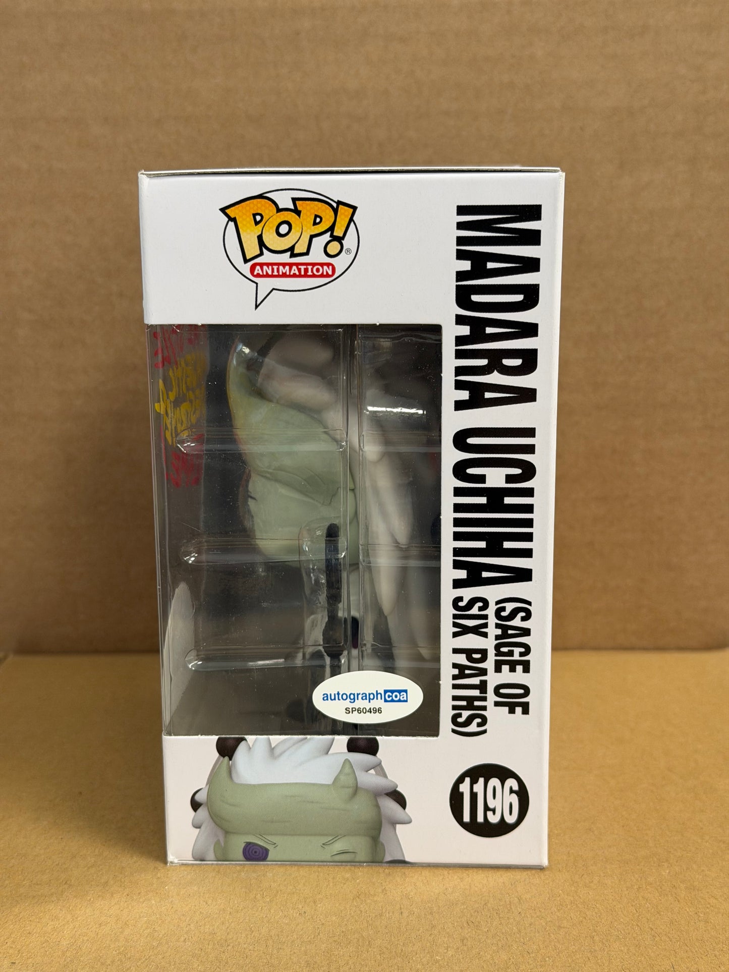 Funko Pop! Anime Naruto Shippuden Madura Uchiha Signed Neil Kaplan COA #1196