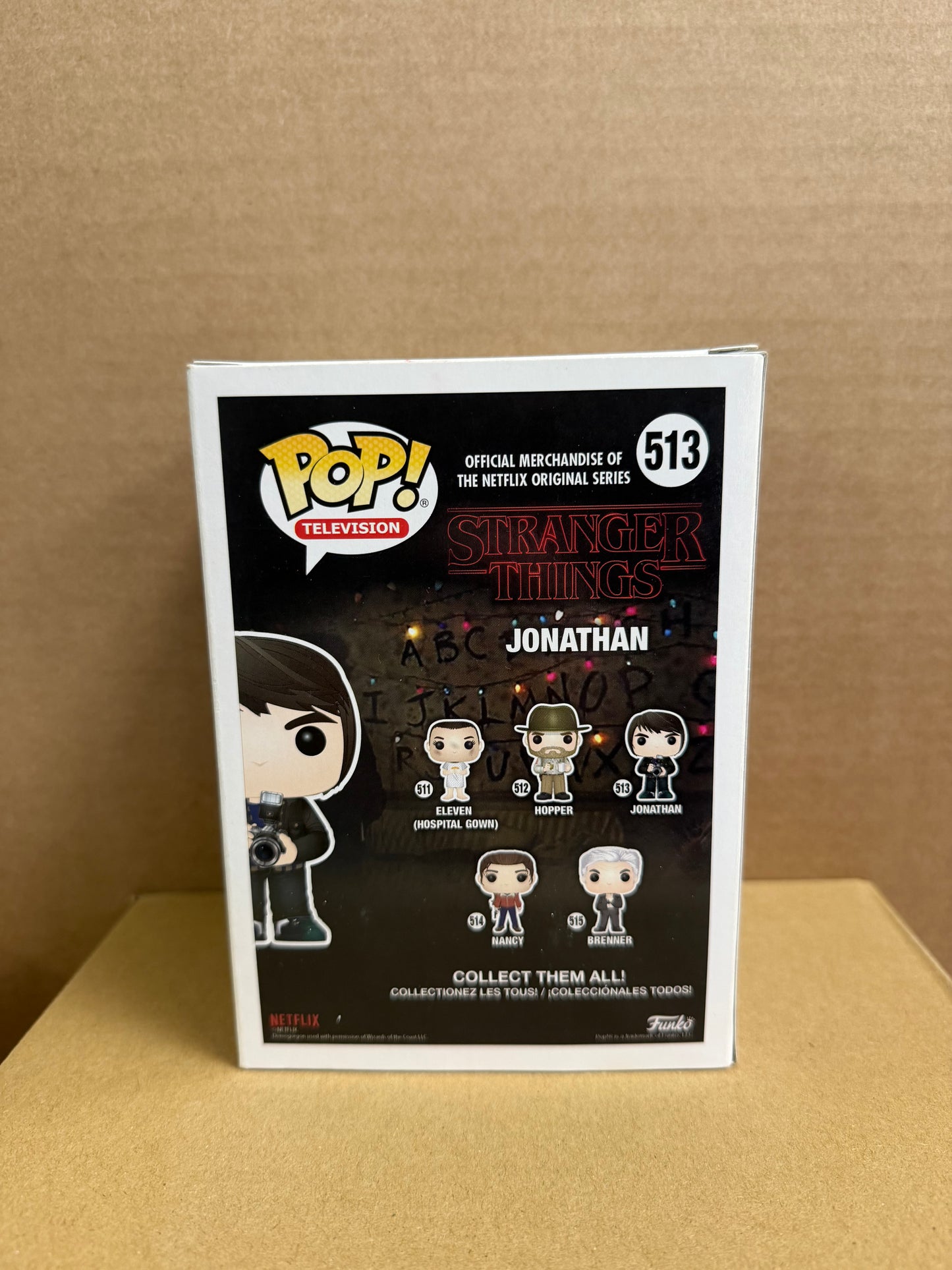 Funko Pop! Television Stranger Things Jonathan Signed Charlie Heaton COA #513 Double Signed