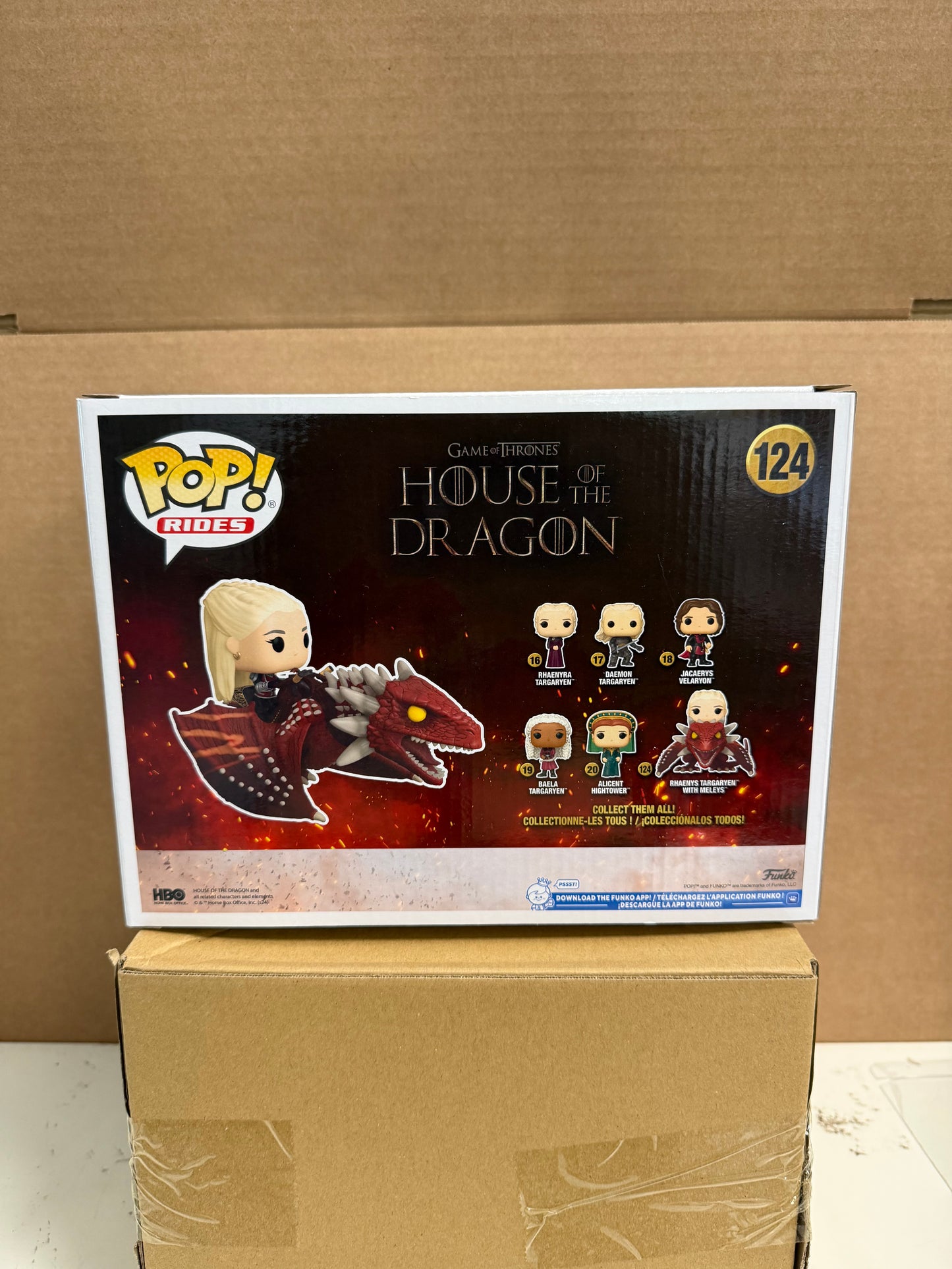 Funko Pop! Television House Of The Dragon Rhaenys Targaryen With Meleys #124