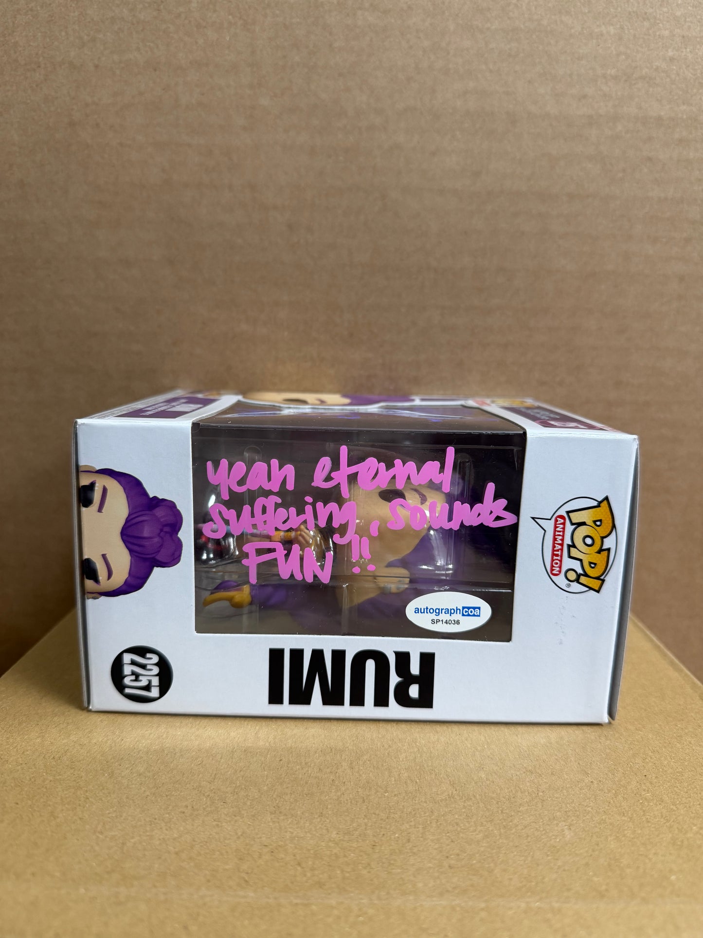 Funko Pop! Animation Kpop Demon Hunters Rumi Signed Arden Cho #2257