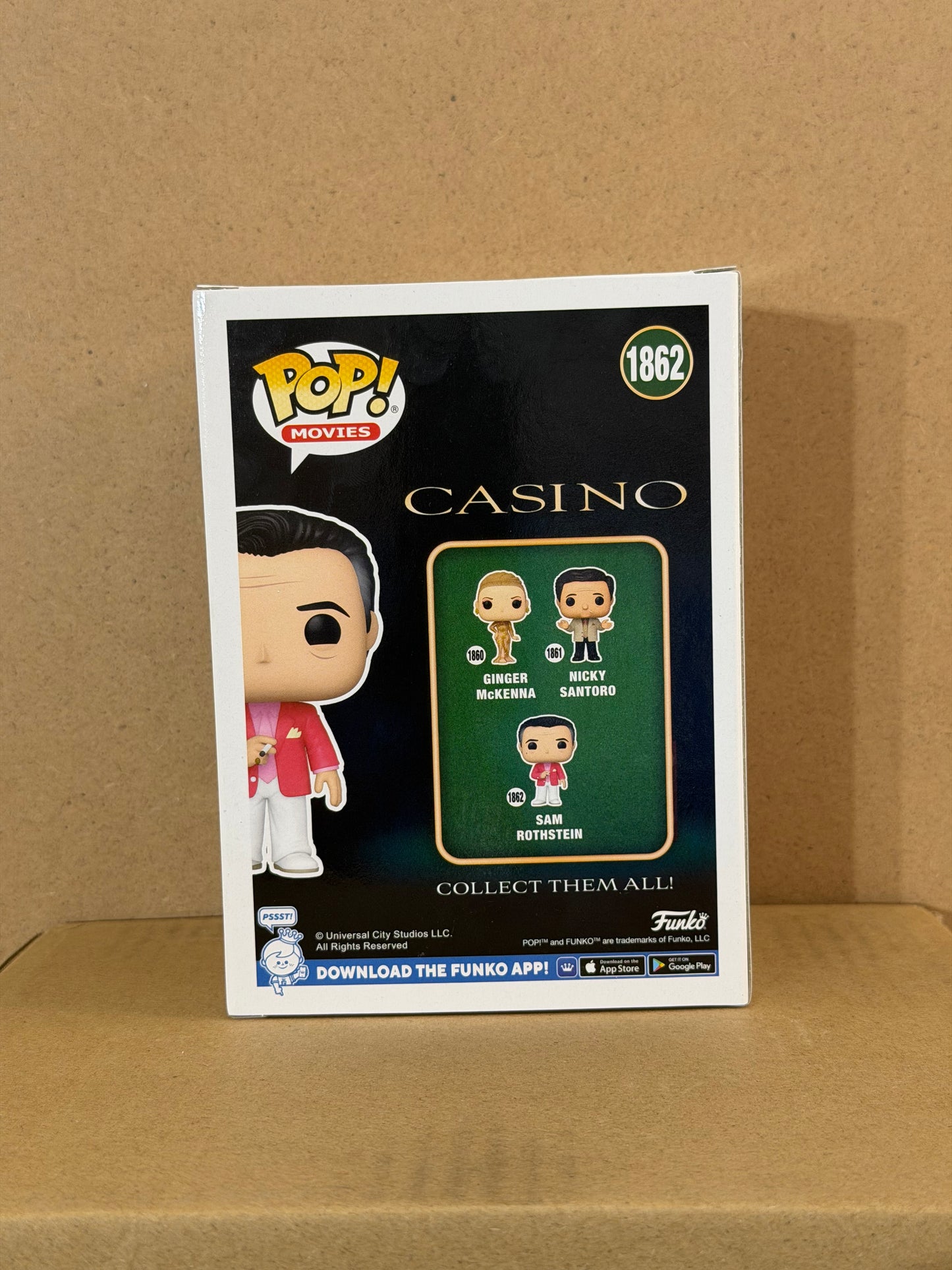 Funko Pop! Movies Casino Sam Rothstein Signed Robert DeNiro COA #1862