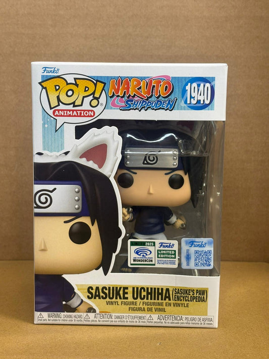 Funko Pop! Anime Naruto Sasuke Uchiha #1940 2025 Wondercon Physical Sticker