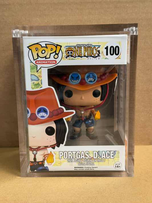 Funko Pop! Anime One Piece Portgas D Ace OG JJL160309 #100 Free Mag Stack