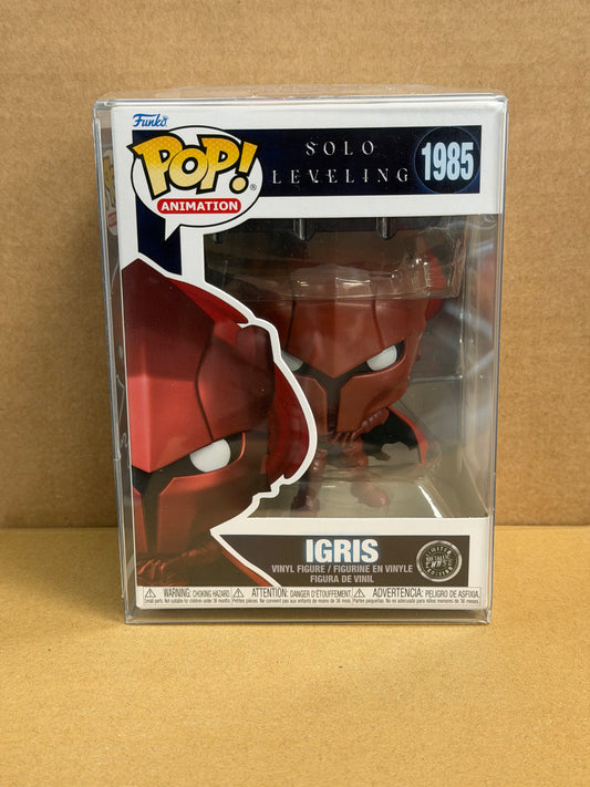 Funko Pop! Anime Solo Levelling Igris CHASE #1985 Free Protector