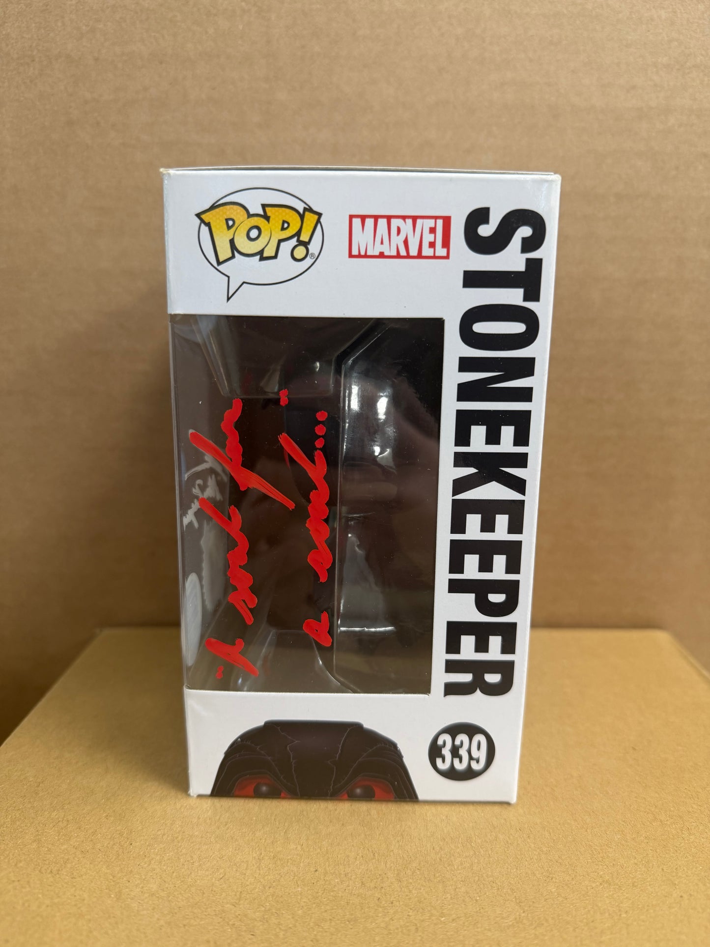 Funko Pop! Marvel Avengers Stonekeeper Signed Ross Marquand COA #339