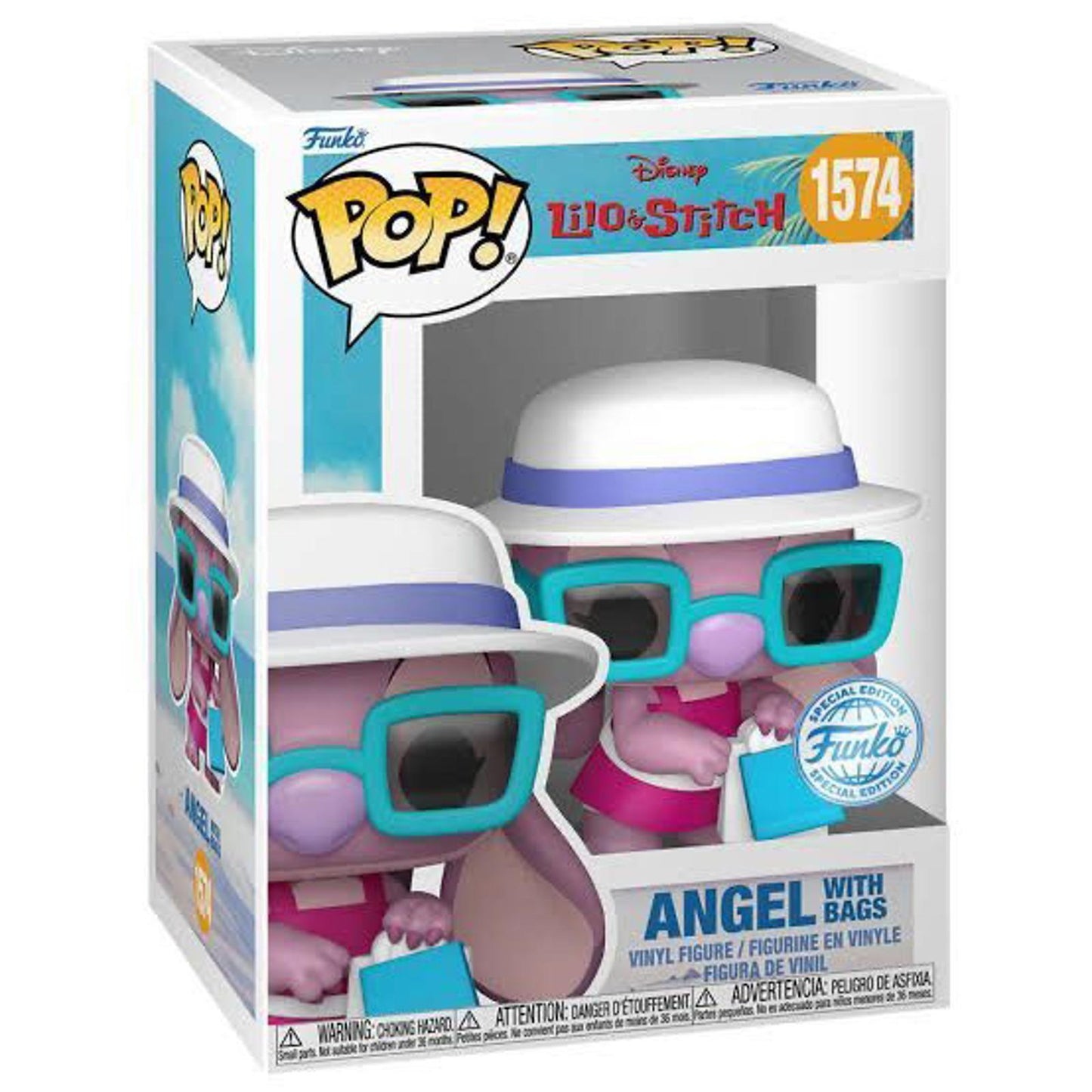 Funko Pop! Disney Lilo & Stitch Angel with Bags #1574 Exclusive Vinyl Figure