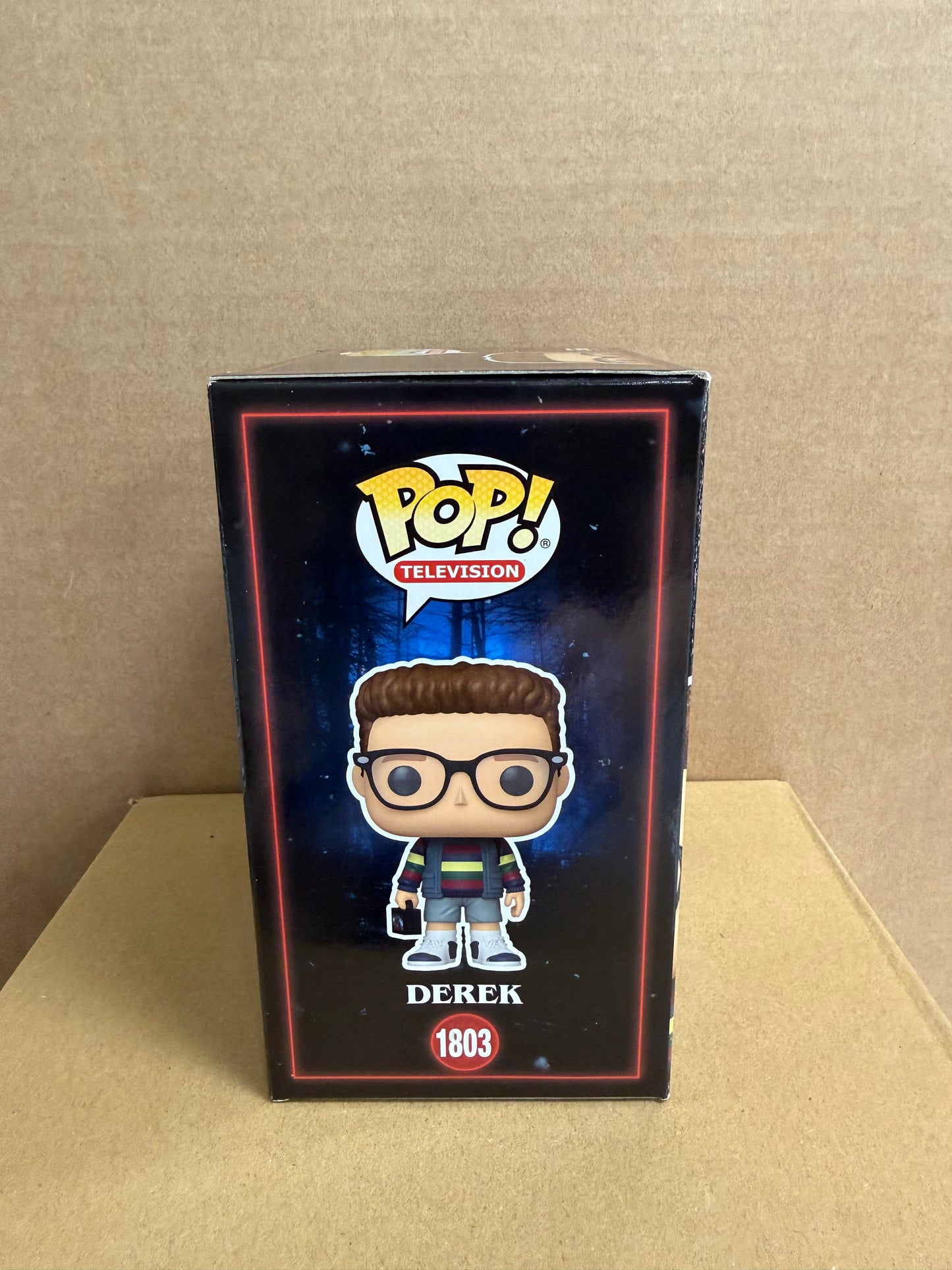 Funko Pop! Television Stranger Things Derek Signed Jake Connely COA #1803