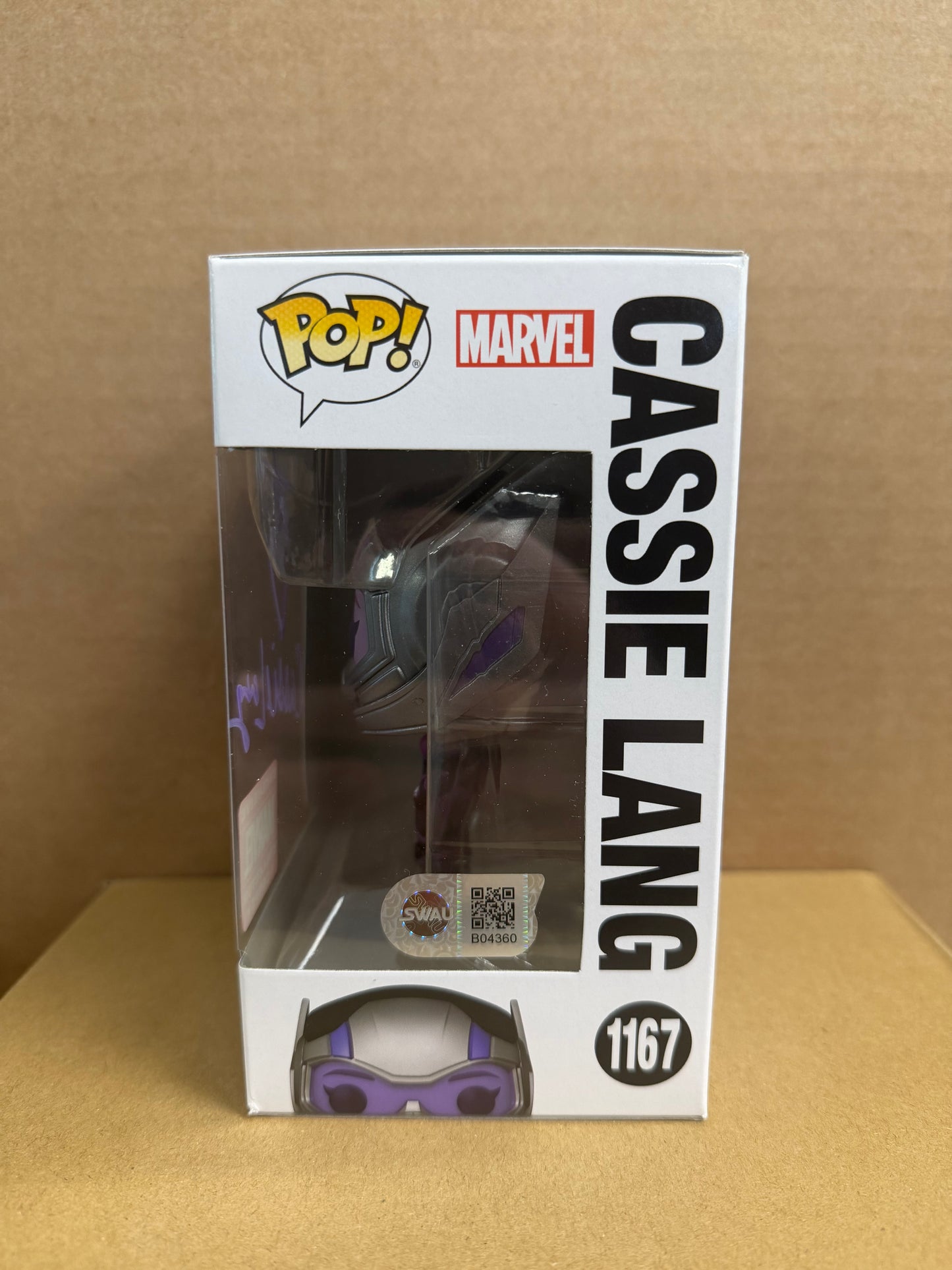 Funko Pop! Marvel Cassie Lang Signed Kathryn Newton #1167 COA