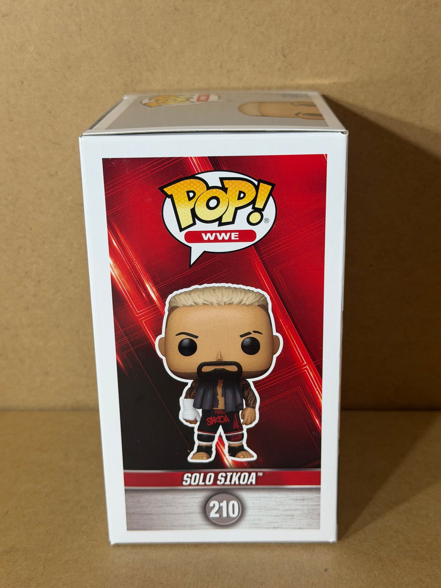 Funko Pop! WWE Solo Sikoa Signed COA #210 Free Funko